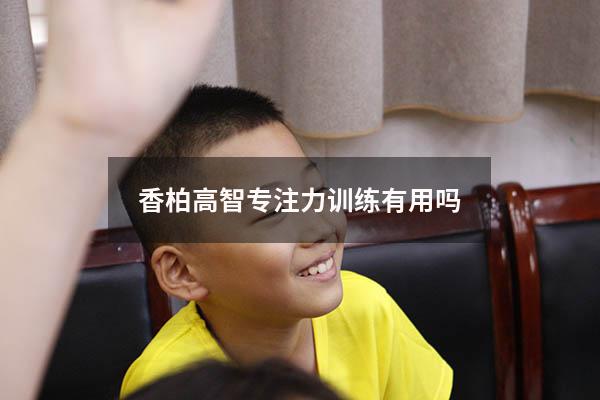 香柏高智专注力训练有用吗