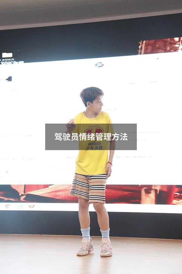 驾驶员情绪管理方法