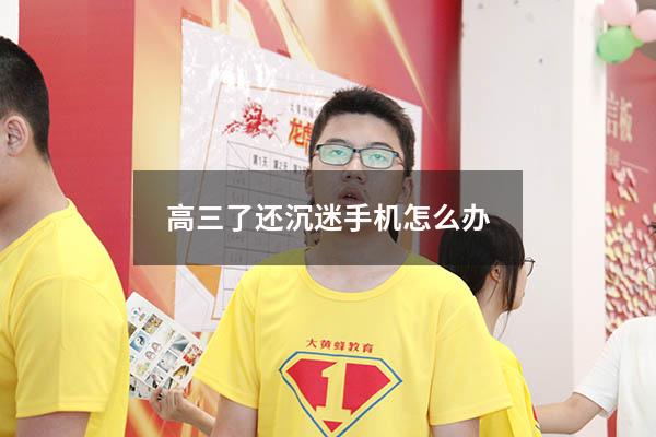 高三了还沉迷手机怎么办