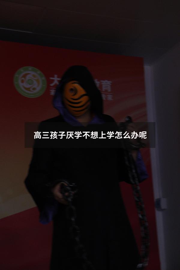 高三孩子厌学不想上学怎么办呢