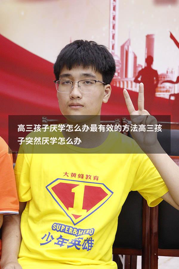 高三孩子厌学怎么办最有效的方法（高三孩子突然厌学怎么办）