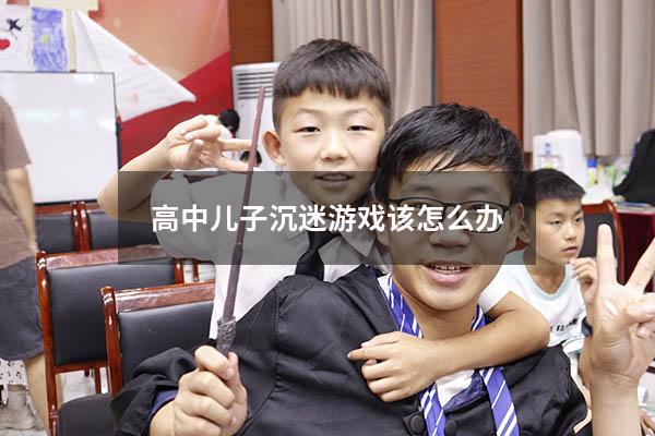 高中儿子沉迷游戏该怎么办