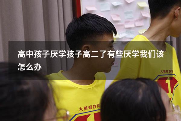 高中孩子厌学（孩子高二了有些厌学我们该怎么办）