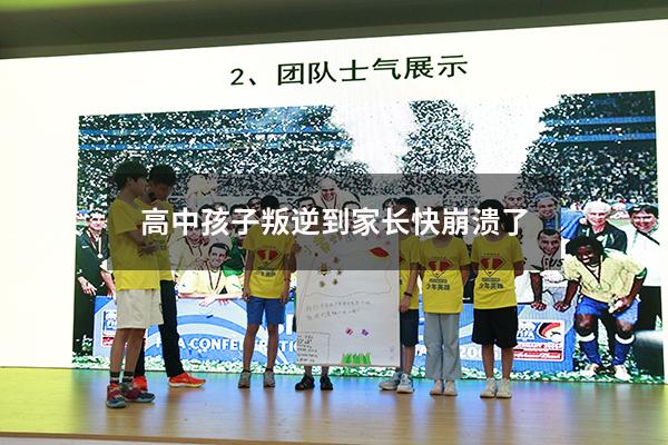 高中孩子叛逆到家长快崩溃了