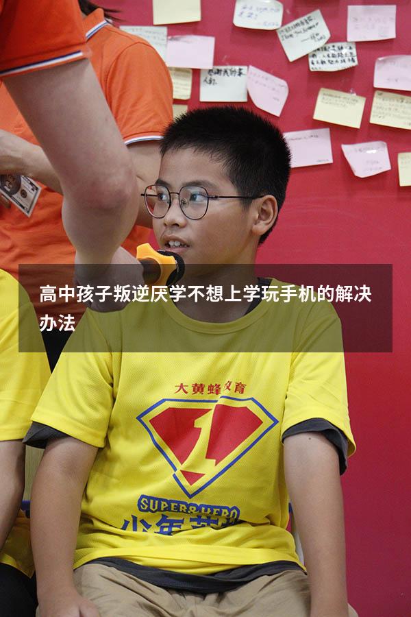 高中孩子叛逆厌学不想上学玩手机的解决办法5694