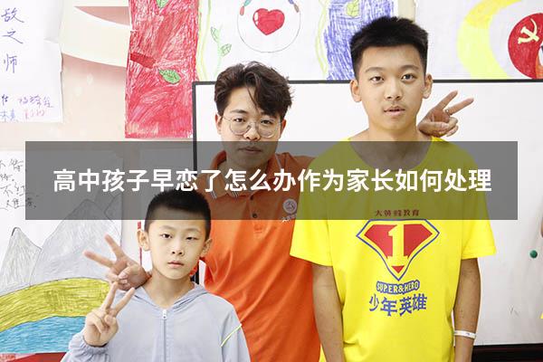 高中孩子早恋了怎么办作为家长如何处理（17岁孩子早恋怎么和对方孩子沟通）