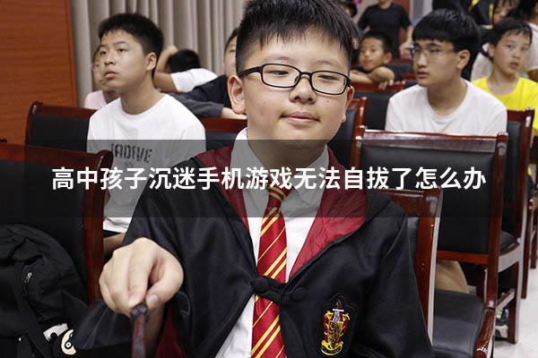 高中孩子沉迷手机游戏无法自拔了怎么办