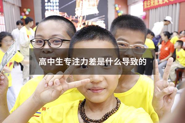 高中生专注力差是什么导致的