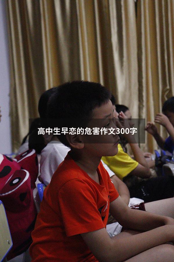 高中生早恋的危害作文300字