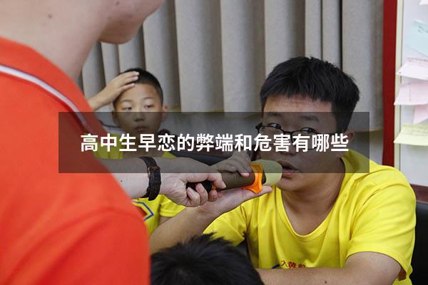 高中生早恋的弊端和危害有哪些
