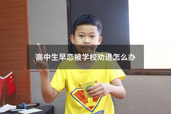 高中生早恋被学校劝退怎么办