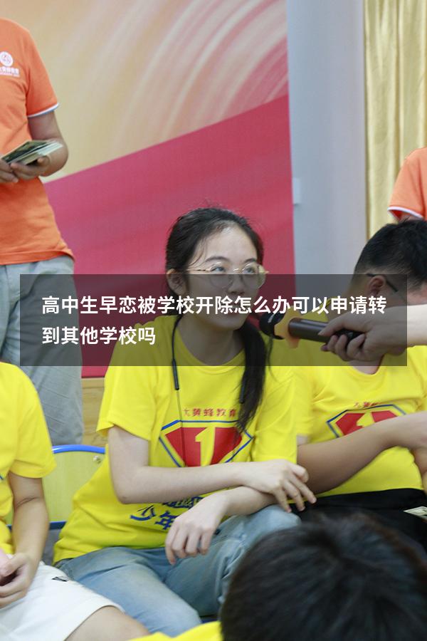 高中生早恋被学校开除怎么办可以申请转到其他学校吗