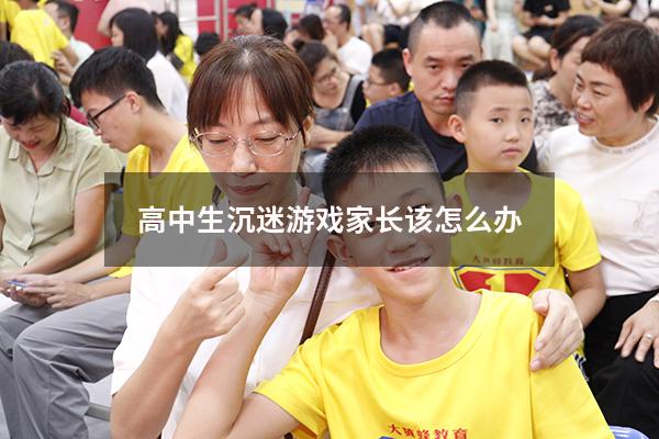 高中生沉迷游戏家长该怎么办