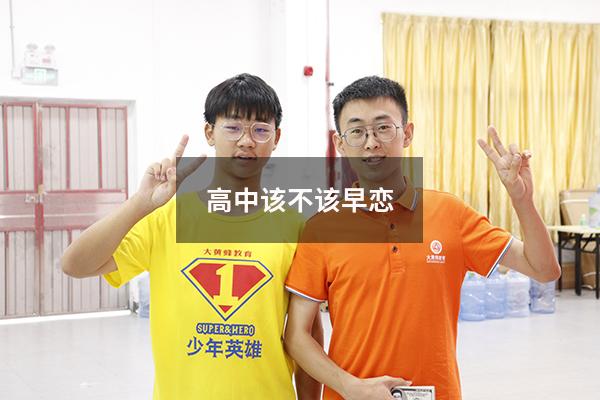 高中该不该早恋