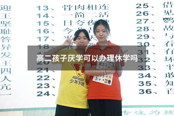 高二孩子厌学可以办理休学吗