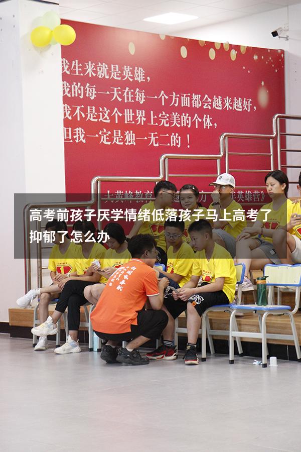 高考前孩子厌学情绪低落（孩子马上高考了抑郁了怎么办）