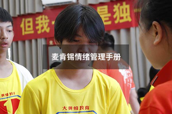 麦肯锡情绪管理手册