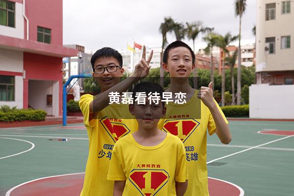 黄磊看待早恋